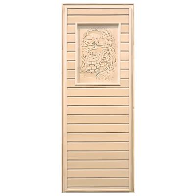 Дверь липа глухая с рисунком 1900х700 (коробка Листва)