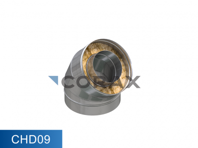 Отвод утепленный 45°