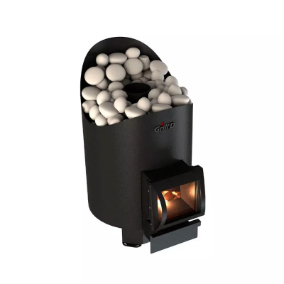 Дровяная банная печь Grill'D Aurora 180 Short (дверца со стеклом)