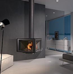 Дровяной камин ROCAL Vertex стальной