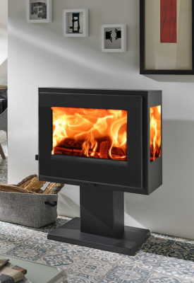 Дровяной камин PANADERO Atlantic Trivision стальной