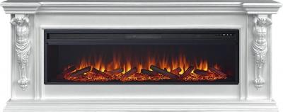 Каминокомплект Sparta 60 - Белый с очагом Vision 60 LOG LED