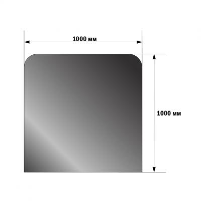 Лист предтопочный Eysen 1000*1000мм