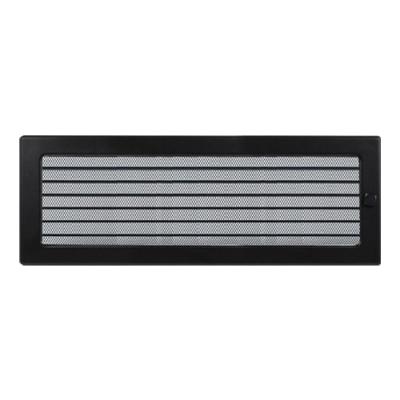 Вент.решетка 170х480 мм. черный  с жалюзи