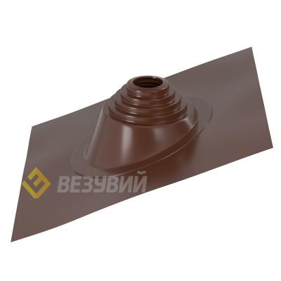 Кровельный проходник для дымохода "ВЕЗУВИЙ" №17 (д.75-200мм  455х455мм) угл,  силикон