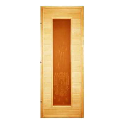 Дверь глухая (сорт А) 1800*700 остекленная №17