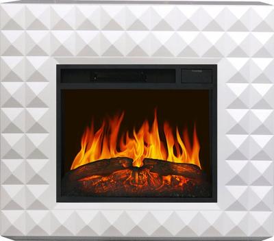 Каминокомплект Diamond - Бьянко белый с очагом Vision 23 LED FX