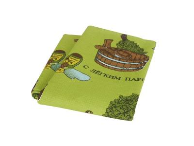 Накидка для бани х/б 150х100см с рисунком (арт.8400)