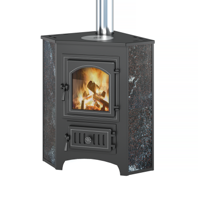 Печь-Камин ВЕЗУВИЙ ПК-01 (220) угловой, амфиболит с конфоркой 9 кВт (150 м3) Ø 115мм
    диаметр дымохода: 
    115 мм