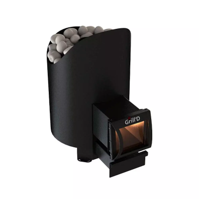 Дровяная банная печь Grill'D Aurora 180 Long (дверца со стеклом)