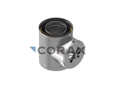 Ревизия с перепускным отверстием коаксиальная утепленная