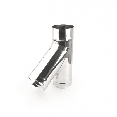 Тройник нерж. (AISI 430/0,8мм) 45*
    диаметр дымохода: 
    120 мм