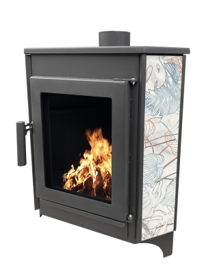 Печь-камин ШИЛКА (угловой)