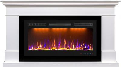 Каминокомплект California 36/40 - Белый с очагом Crystal 36 RF