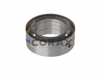 Труба коаксиальная утепленная с измерительным отверстием Н=150мм