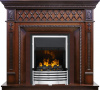 Каминокомплект Alexandria - Махагон коричневый антик с очагом Flagstaff