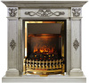 Каминокомплект Derby - Old silver с очагом Atherton