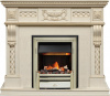 Каминокомплект Corsica - Слоновая кость с патиной (Ширина 1100) с очагом Cavendish
