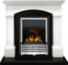 Каминокомплект Langford - Белый с черным с очагом Flagstaff