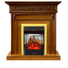 Каминокомплект Valletta - Орех с очагом Majestic FX M Brass