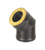 Сэндвич-колено BLACK (AISI 430/0,8мм) 45* 2 секции
    диаметр дымохода: 
    115х200 мм